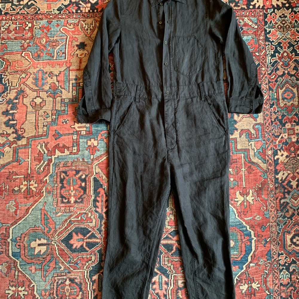 Black Button-Up Jumpsuit